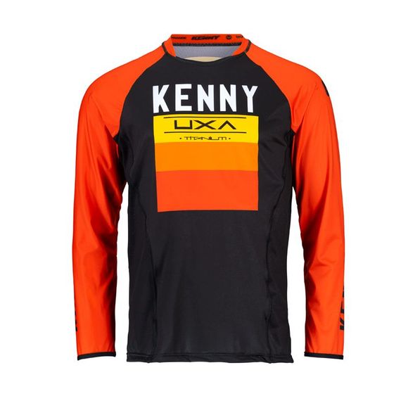 Kenny TITANIUM BLACK ORANGE 2022 cross Jersey - Black / OrangeRef: KE1622