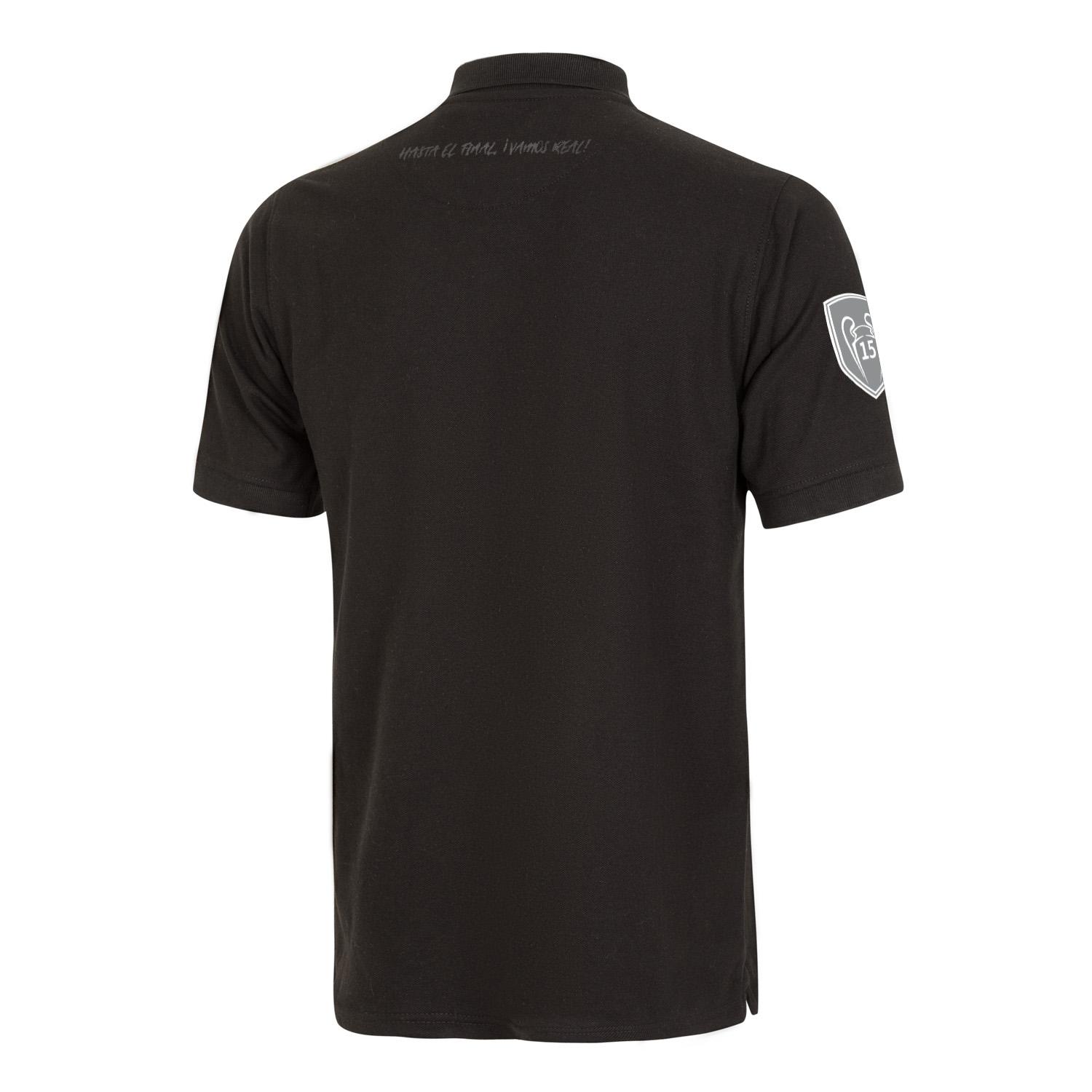 Mens Polo Shirt Black | UEFA Champions League 15