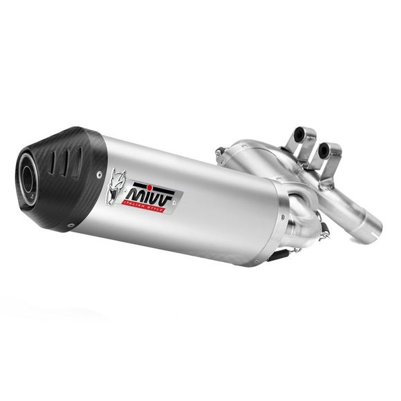 Mivv Oval stainless steel silencer (carbon end)Ref: 1096333002