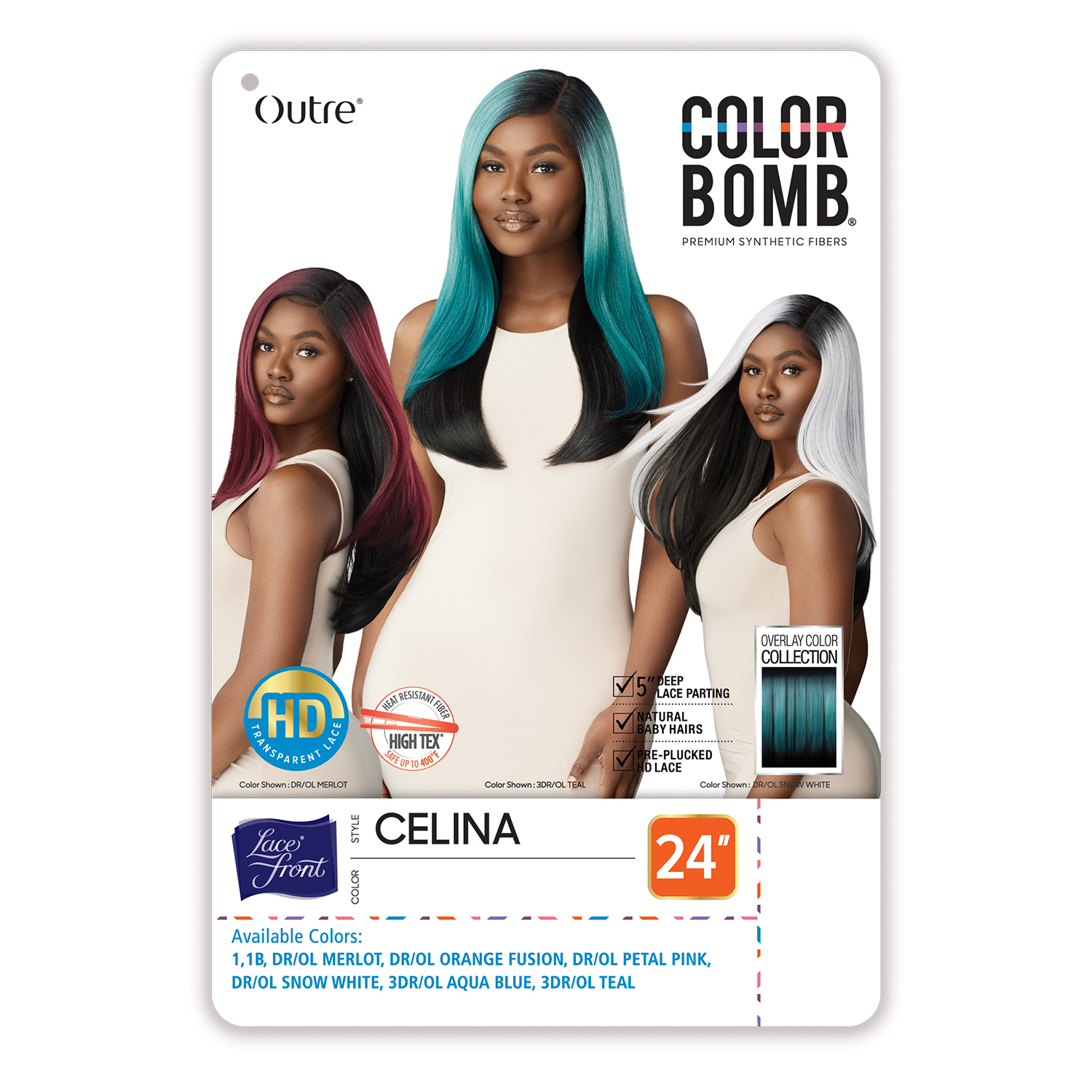 Outre HD Lace Front Wig Color Bomb Celina