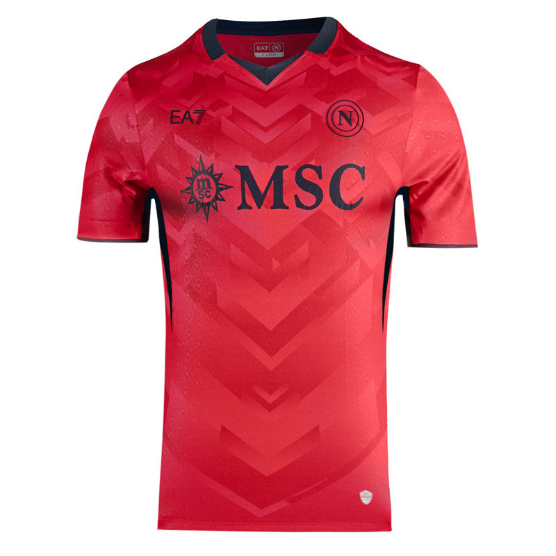 SSC Napoli Goalkeeper Tango Red Match Shirt 2024/2025