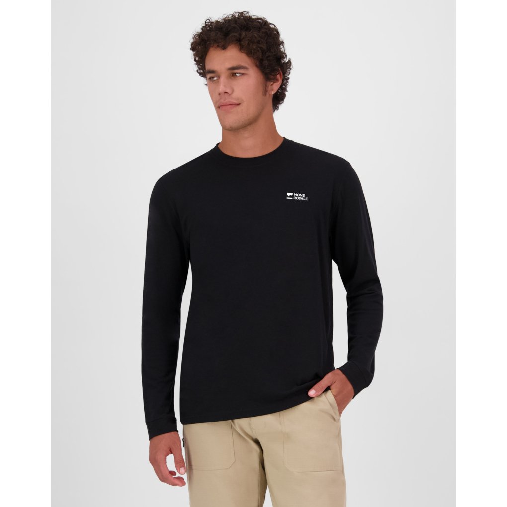 Mons Royale Icon Merino Long Sleeve Men - black