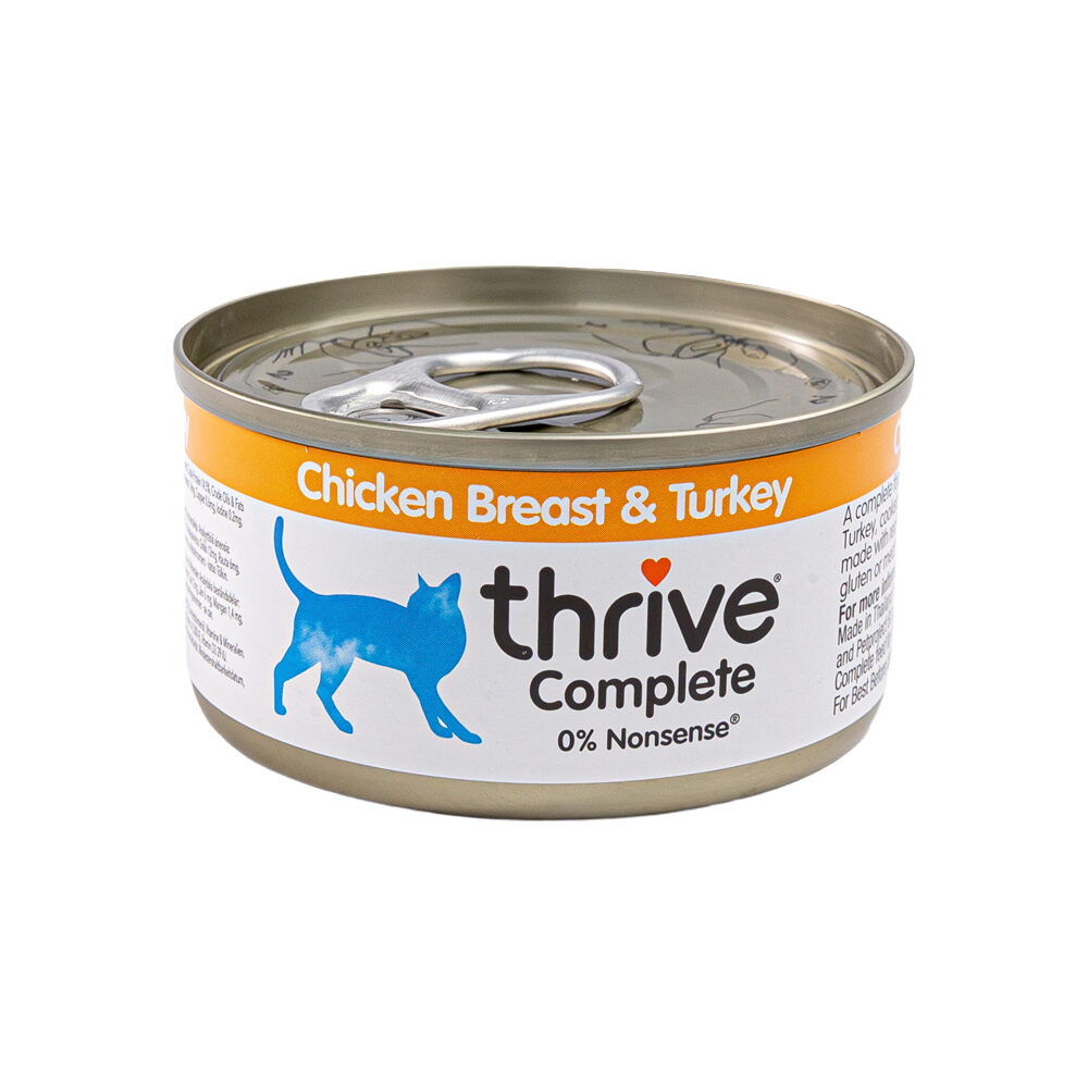 Thrive Complete Cat Food - Chicken Breast & Turkey - 12 x 75 g