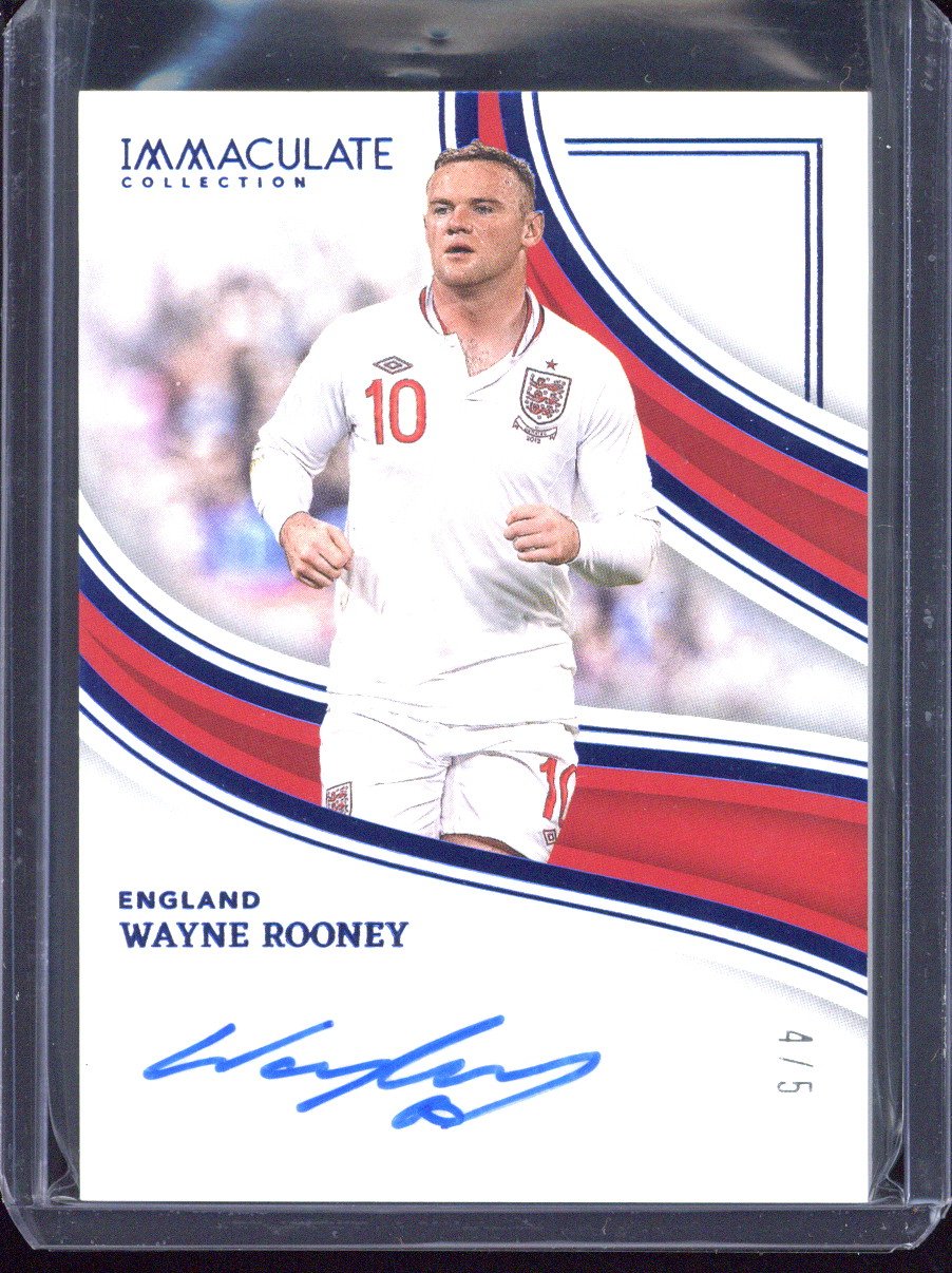 2023-24 Panini Immaculate Wayne Rooney Autograph /5