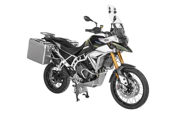 Touratech ZEGA Mundo 31/38 suitcase - Gray support included - AluminumRef: Trt01174A / 01-421-6130-0