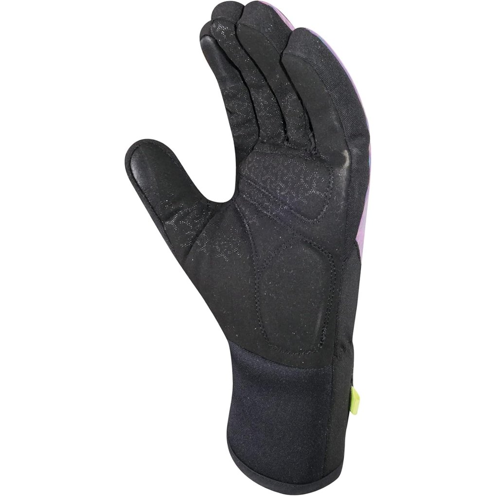 Chiba Roadmaster Reflex Warm Cycling Gloves - rainbow reflective/black