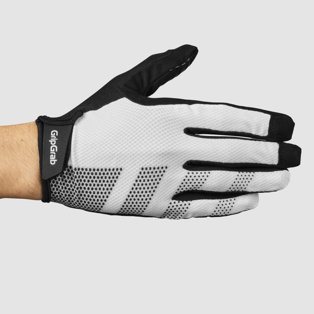 GripGrab RIDE RC Lite Padded Full Finger Gloves - White