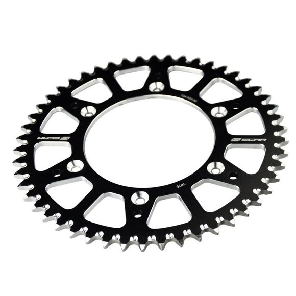 Couronne Scar KAWASAKI KX KXF- 50 dents - NoirRef : SCR0560 / SRS330-50BK