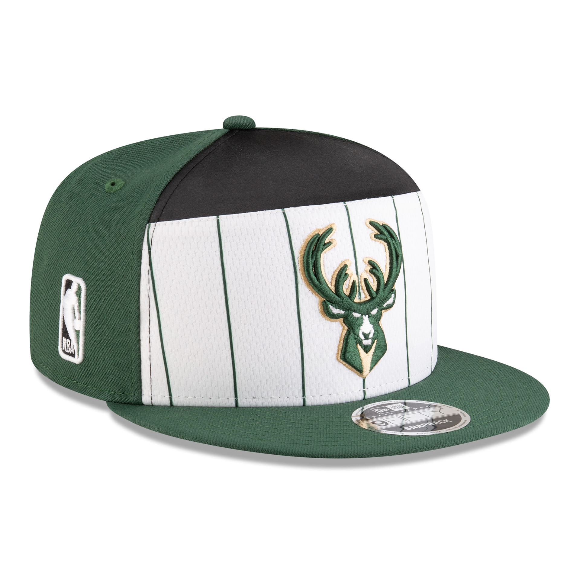 Milwaukee Bucks 2025-26 NBA Tip-Off 9FIFTY Split Panel Snapback Cap