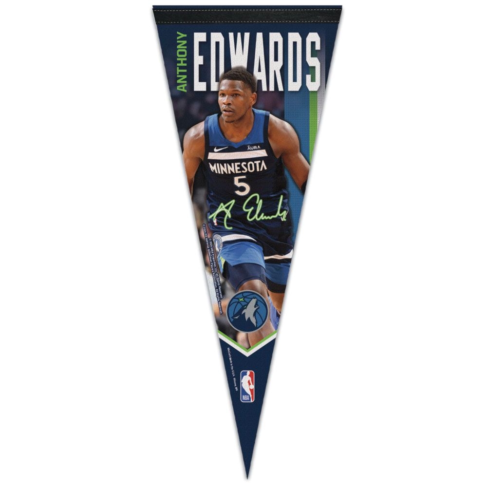 Anthony Edwards Minnesota Timberwolves WinCraft Premium NBA Pennant