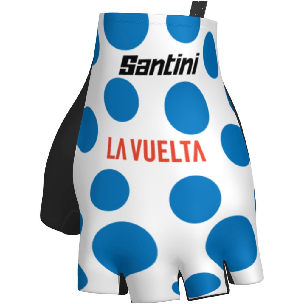 Santini La Vuelta Polka Dot Gloves RE367CL25LVKOM - bluette BL