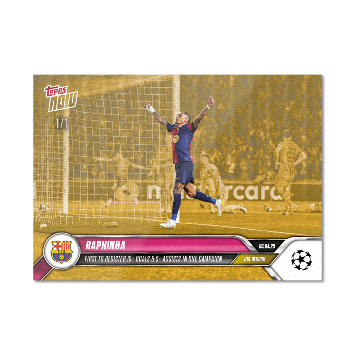 Raphinha - 2024-25 UCL Topps NOW® - Card 135
