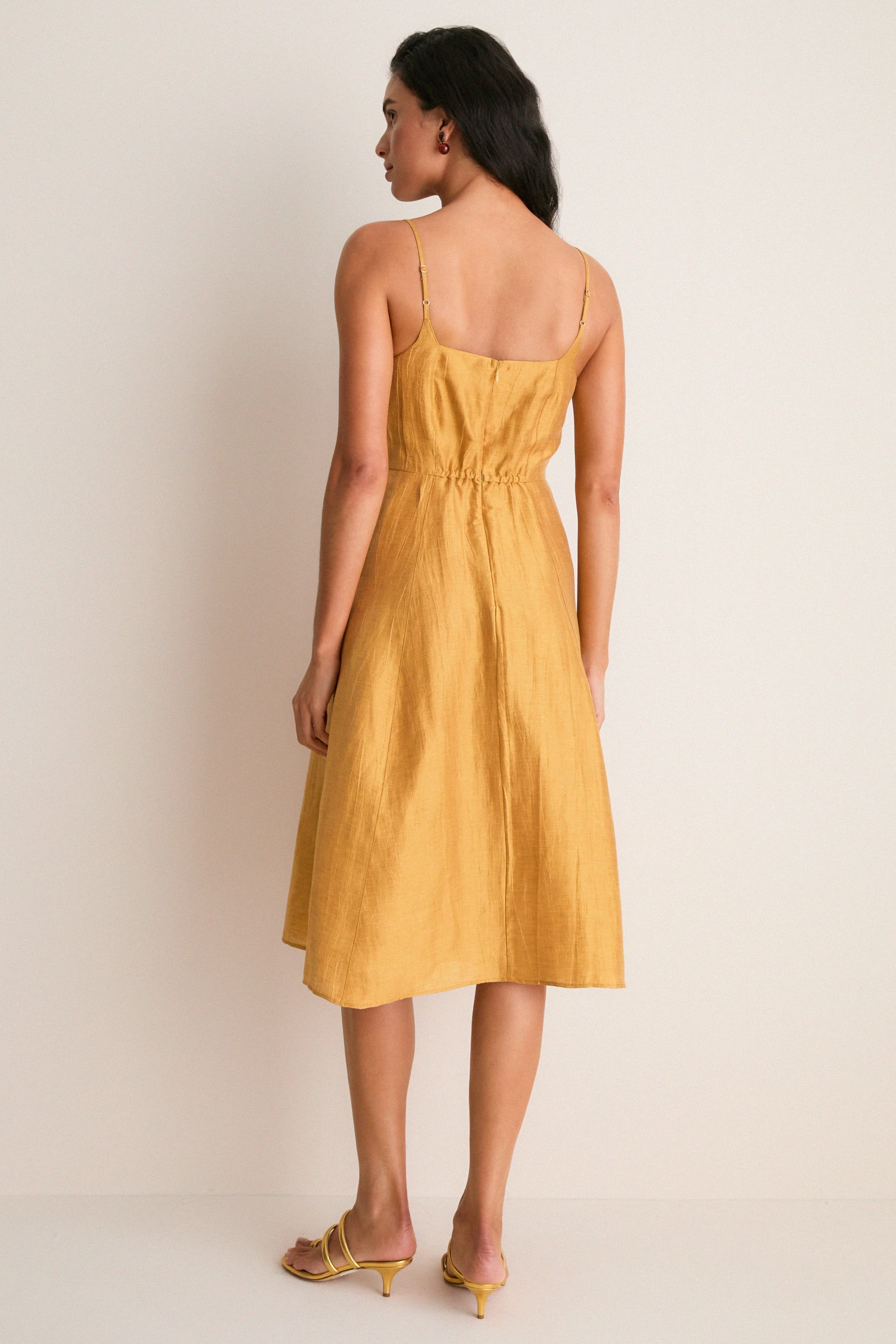 Golden Spice Meredith Midi Dress