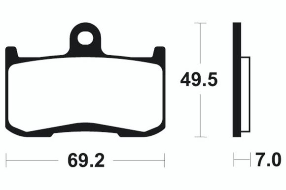 Tecnium Performance sintered metal brake pads - MF282Ref: TE00814A / 1022763