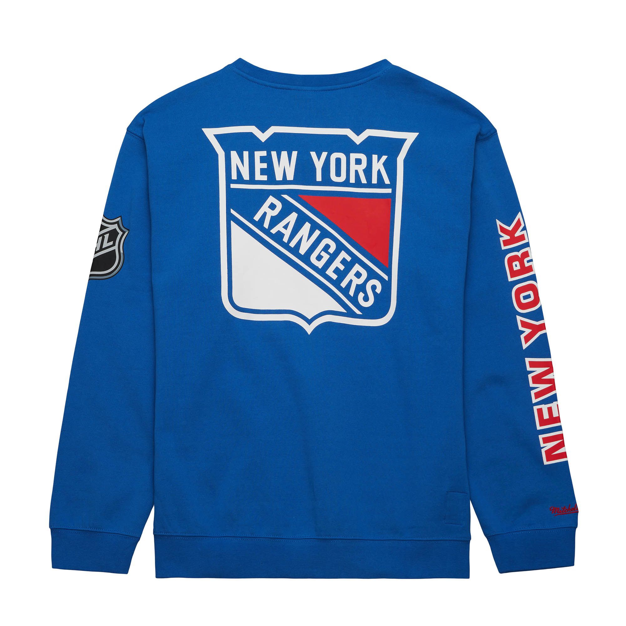 New York Rangers Mitchell & Ness There and Back NHL Crewneck Sweater