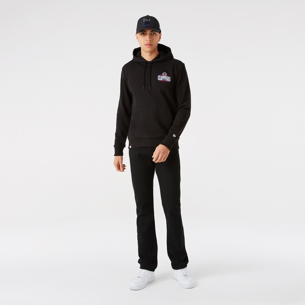 Los Angeles Clippers Neon Logo New Era NBA Hoodie Black