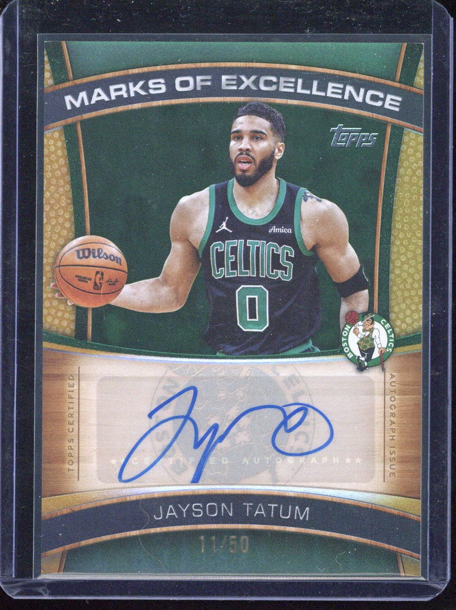2025 Topps Jayson Tatum Marks of Excellence Autograph /50 #ME-JT