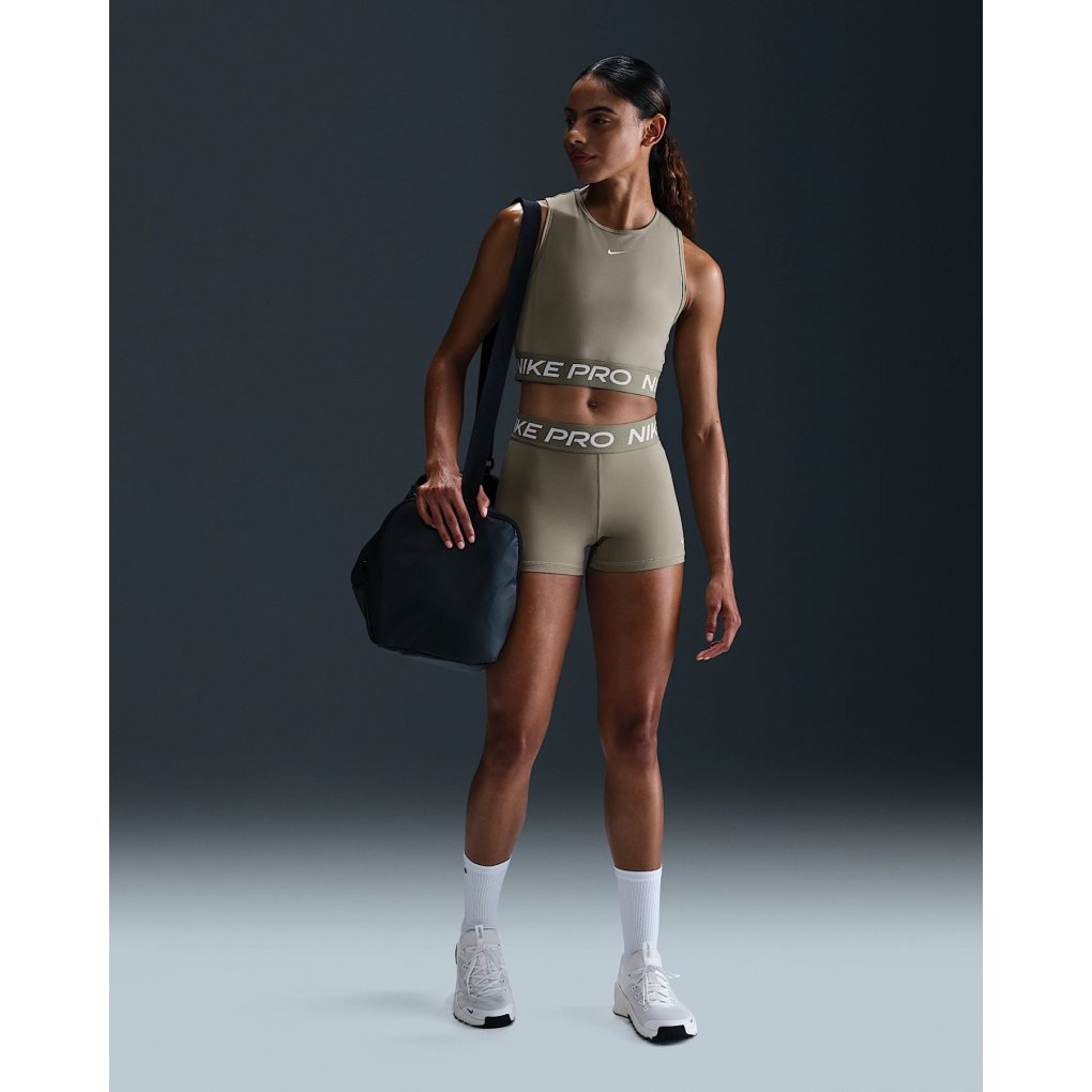 Nike Pro Dri-Fit Crop Tank Top Women - light army/white FZ3615-320