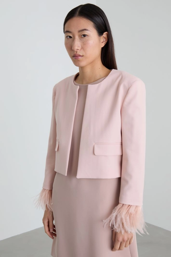 Viscose blend jacket - PINK