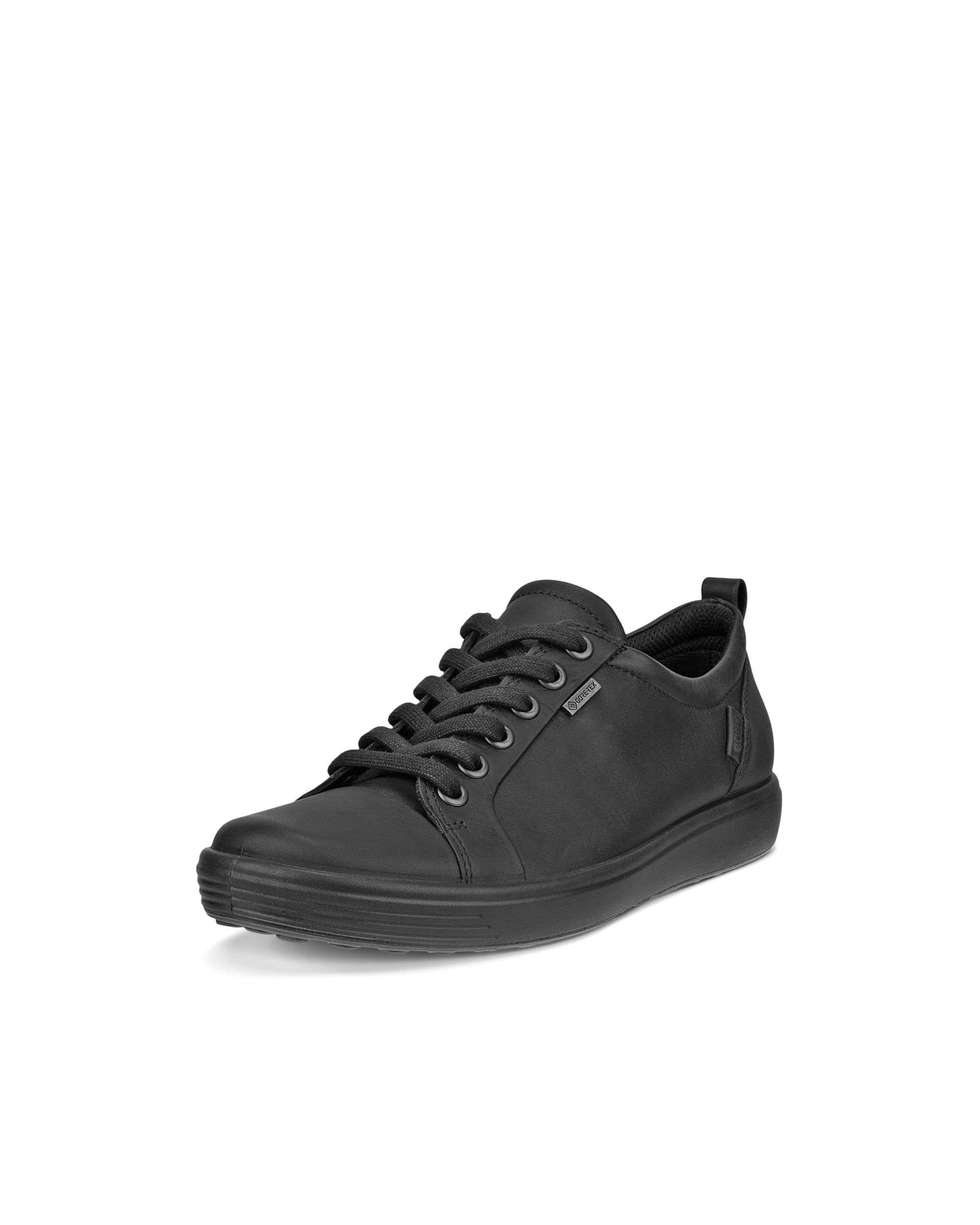 ECCO SOFT 7 W Damen Ledersneaker mit Gore-Tex Schwarz