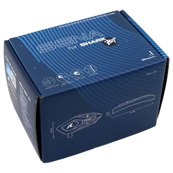Intercom Shark Sena Bts Bluetooth SingleRef: Sh1800 / Senatoothbtsblktu
