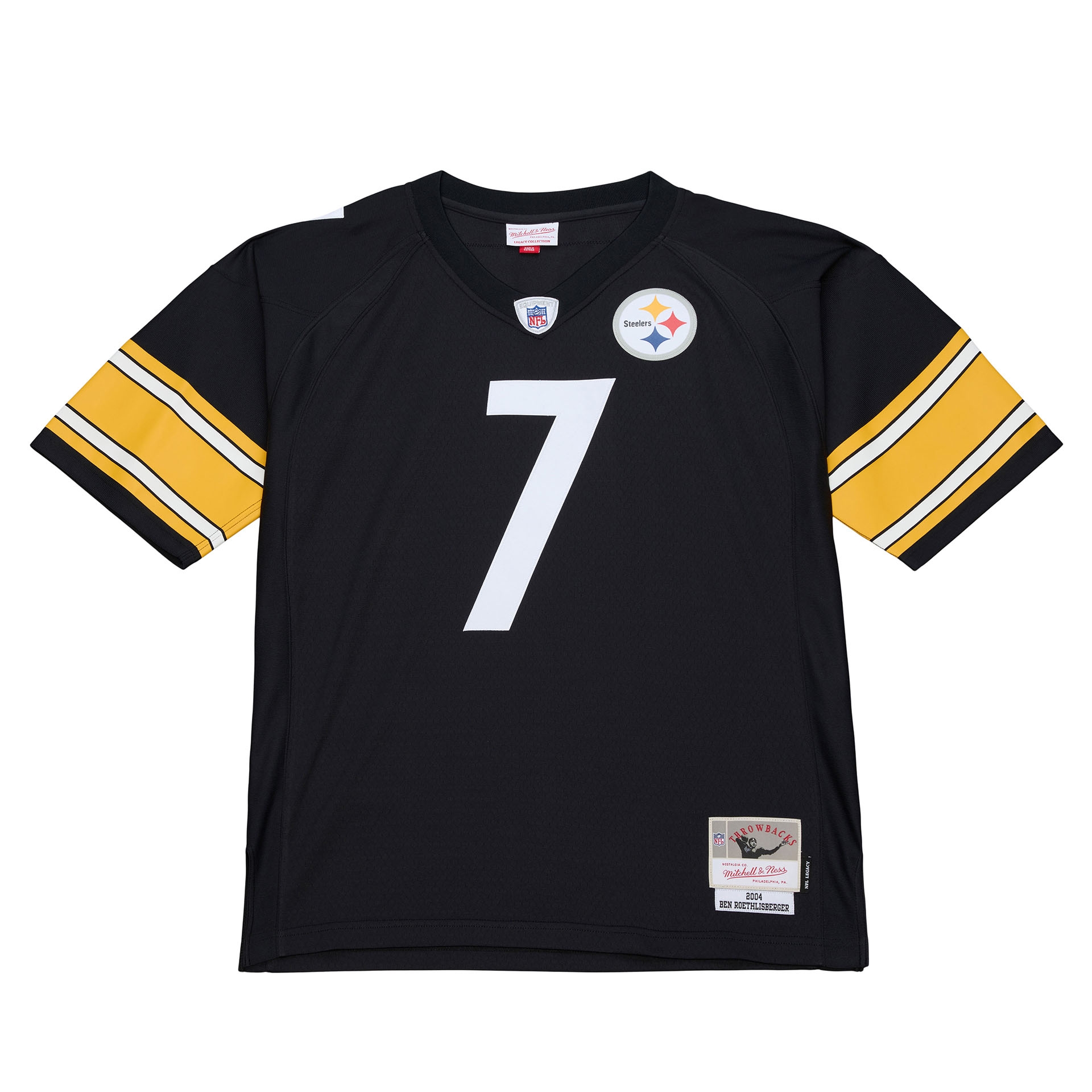 Ben Roethlisberger #7 Pittsburgh Steelers 2004 Legacy Throwback NFL Jersey Black