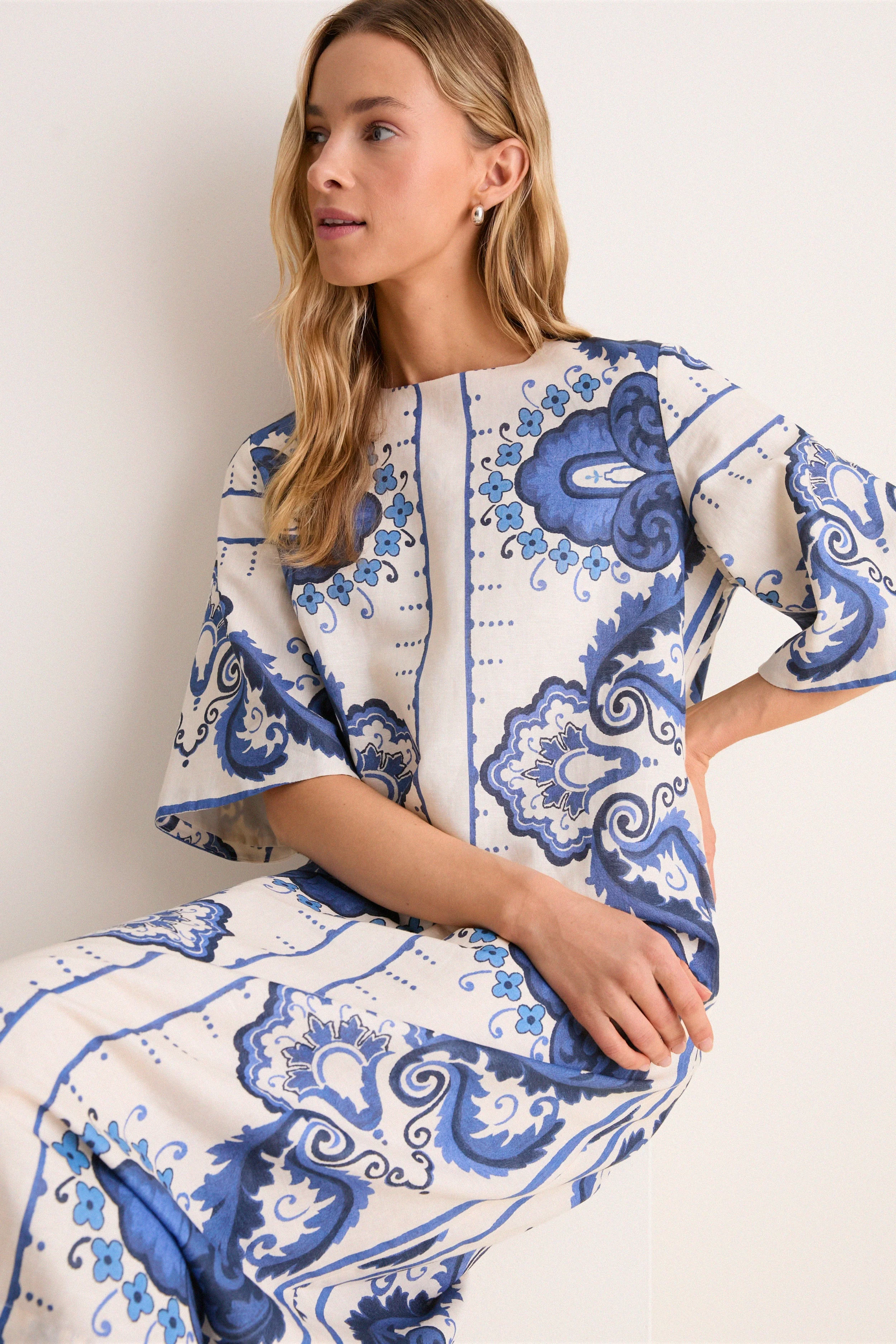 Ultramarine Medallion James Dress