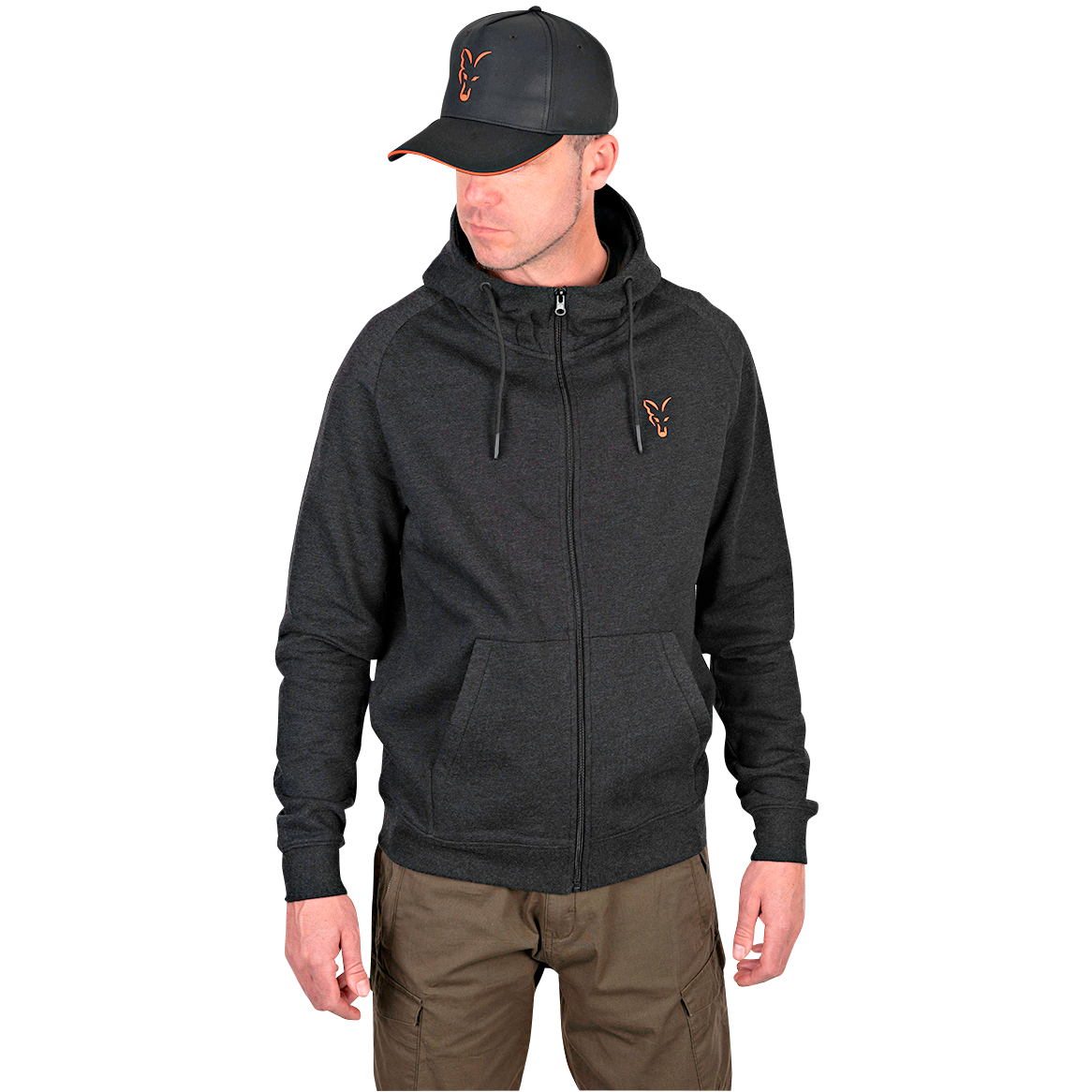 Fox Collection LW Hoody Men (Black\/Orange)