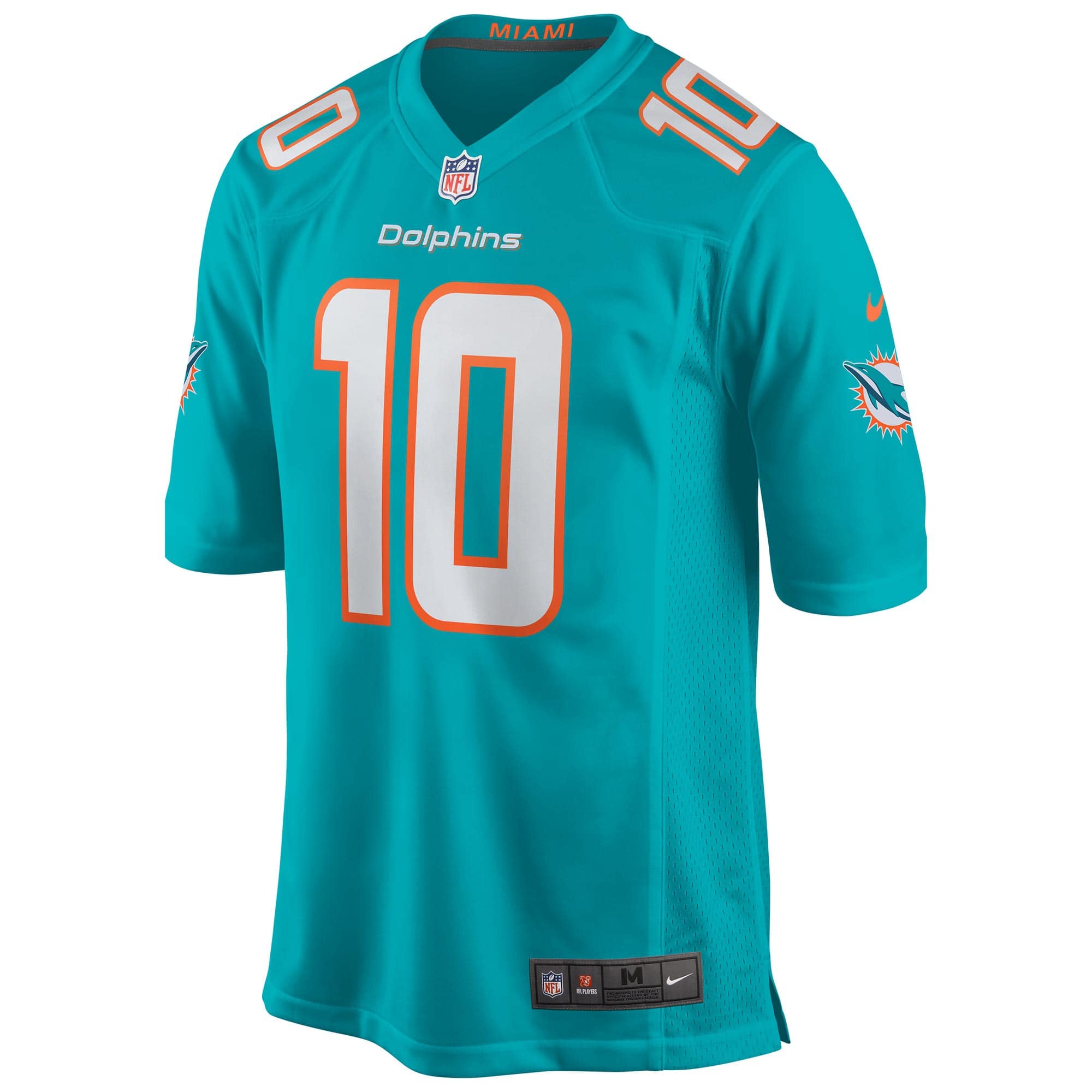 Tyreek Hill #10 Miami Dolphins Nike Game NFL Jersey Aqua