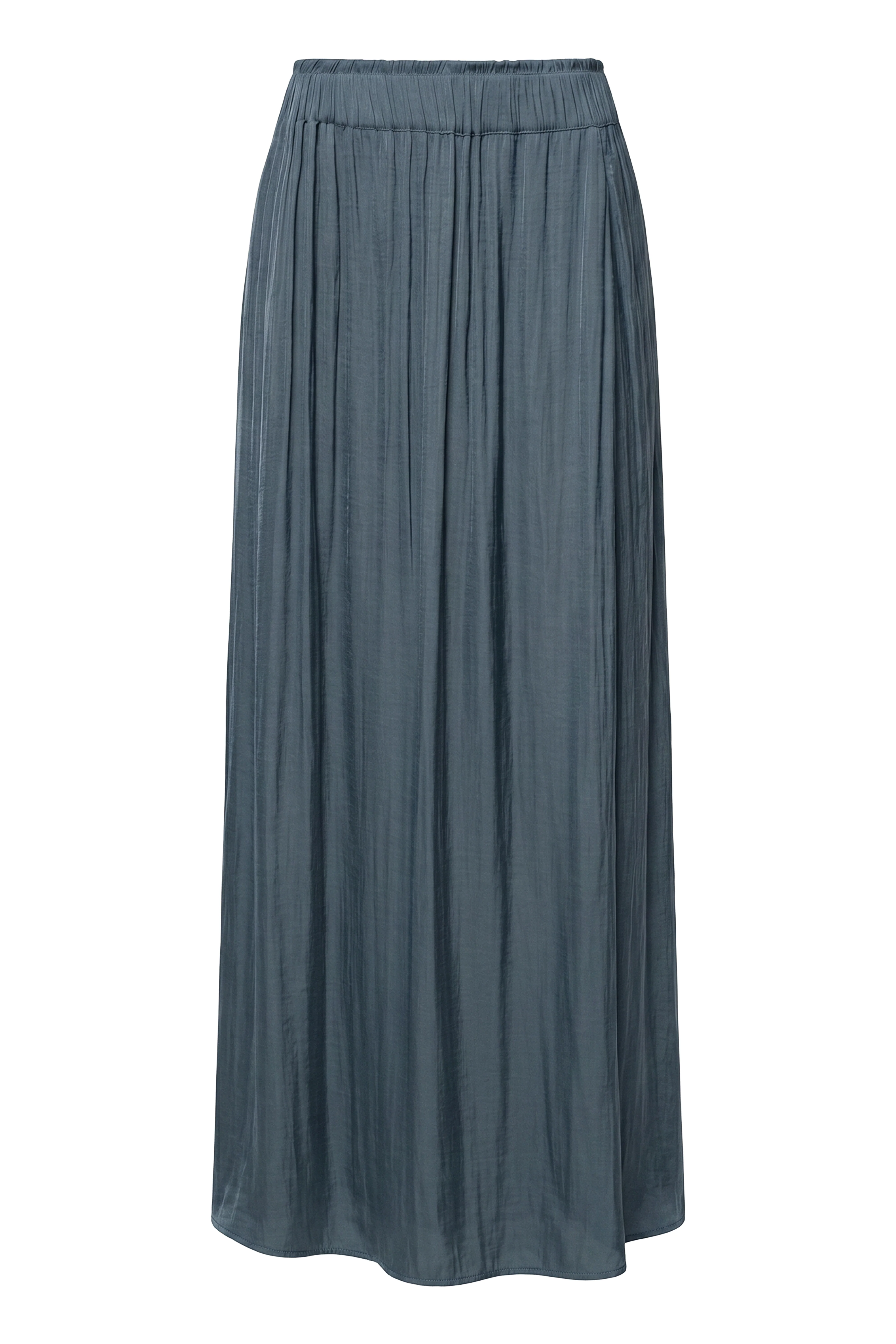 Teal River Satin Maxi Skirt