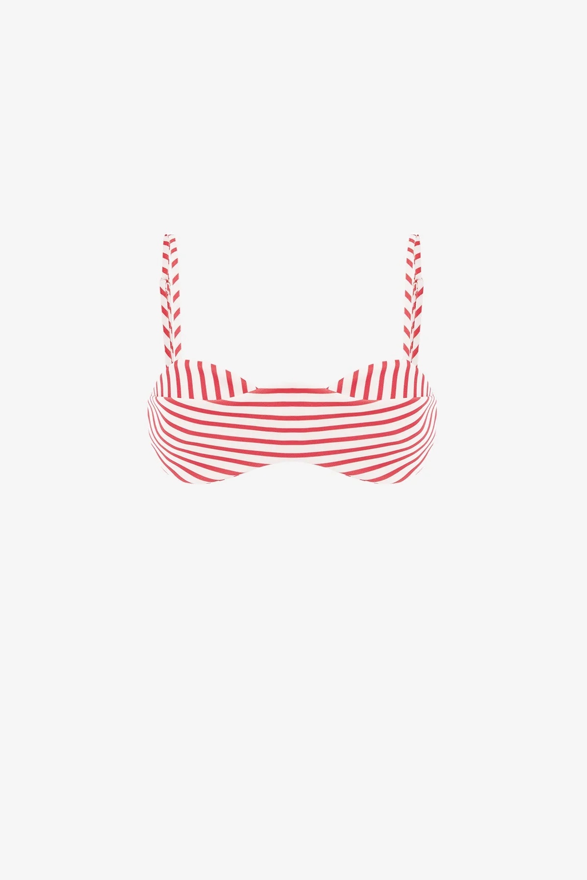 Julia Striped Bralette - Scarlet