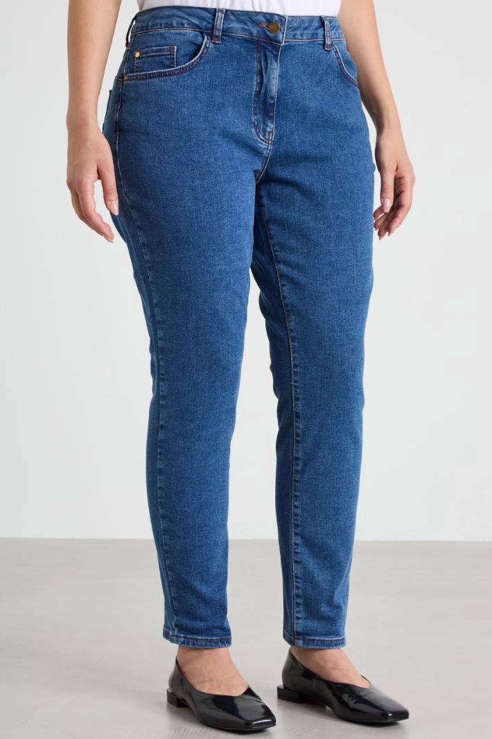 Slim-fit denim jeans - LIGHT BLUE
