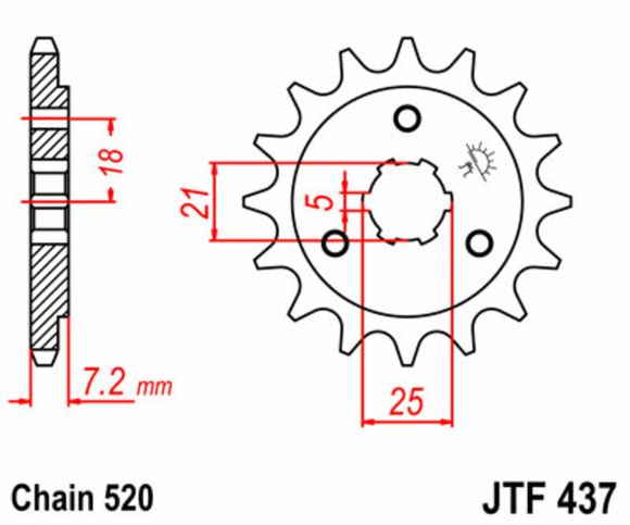 JT. Standard steel 437 - 520Ref: Jtc00386A / 1077395002