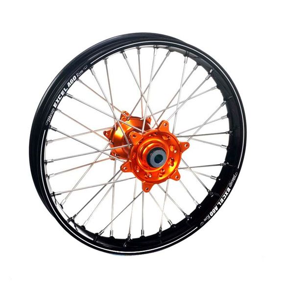 Roue Haan Wheels A60 arrière dimension 19x2.15 Noir/orangeRef : HW77004756 / 1076714005