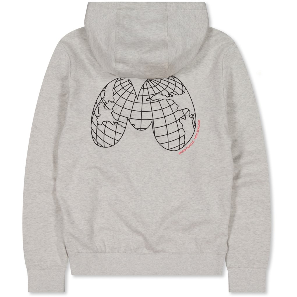 Mons Royale Inversion Merino Hoodie Women - light grey heather