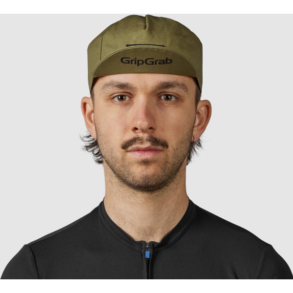 GripGrab Classic Cotton Cycling Cap - Olive Green