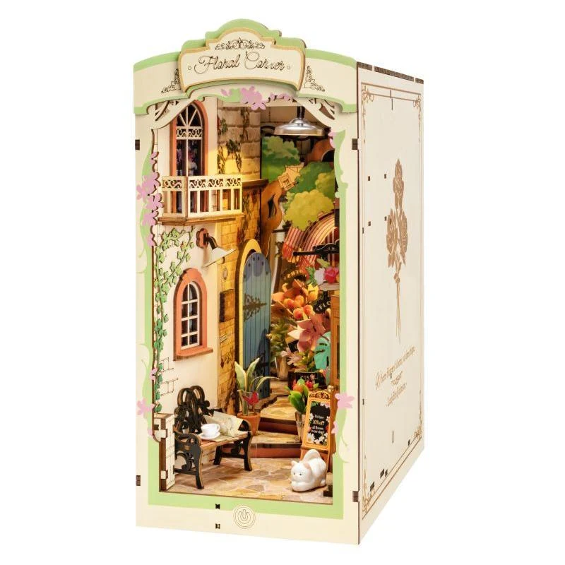 Floral Corner Book Nook - Stories in Books Robotime TGB09