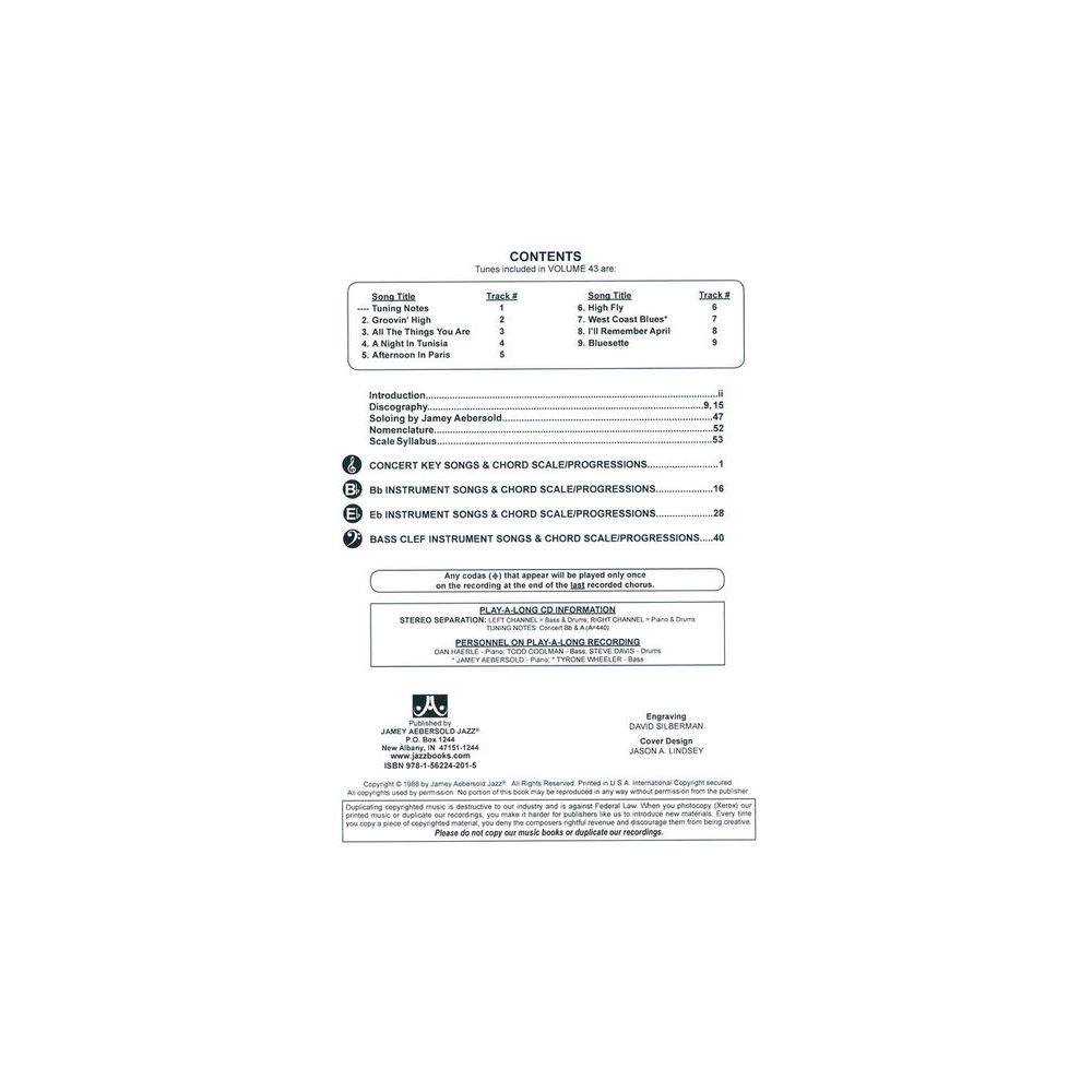 Jamey Aebersold Groovin' High – Thomann Ireland