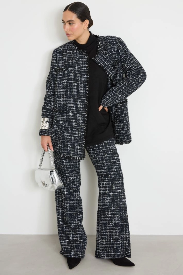 Tweed jacket - BLUE BLACK