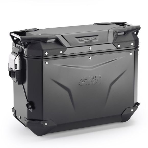 Givi TREKKER OUTBACK EVO SMART 37-Liter Top Case - Black (Right Panel) Without Lock Barrel | UniversalRef: Gi2298 / Obkev37Br