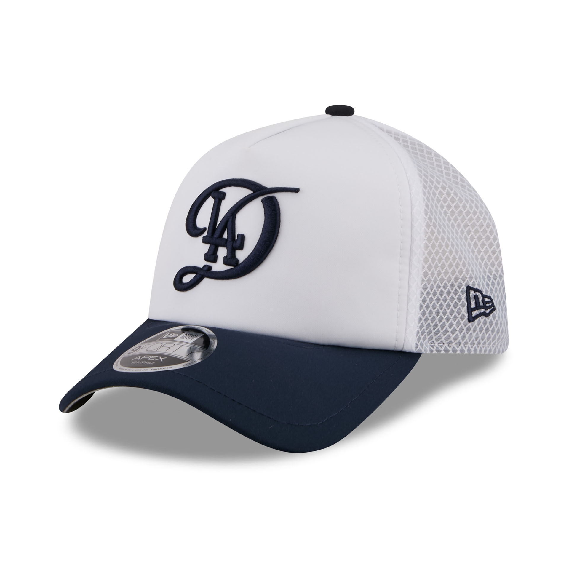 Los Angeles Dodgers 2026 MLB City Connect 9FORTY APEX Trucker Cap White