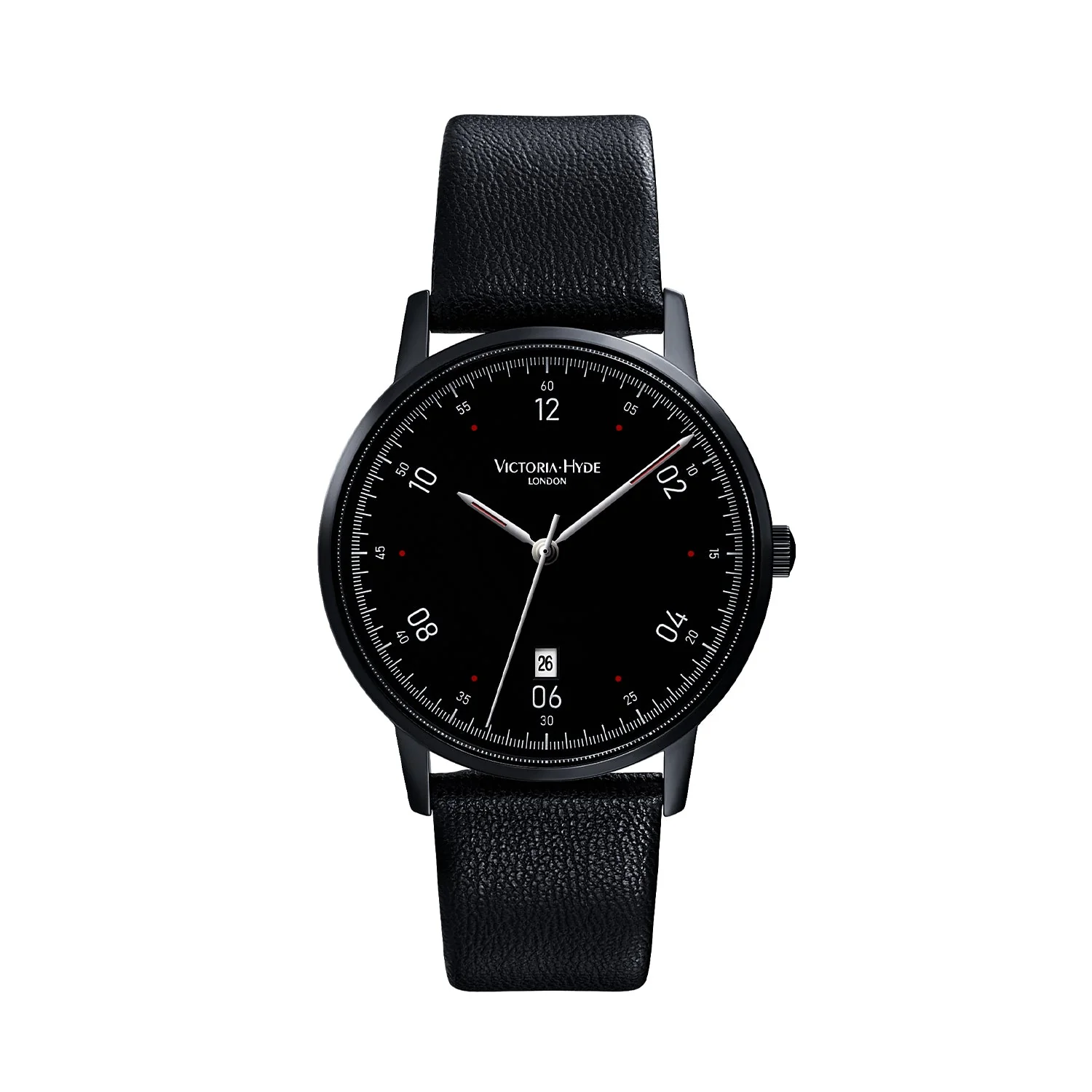 ORTON Series Men's Watch Eco-Friendly Apple Leather Strap - Black