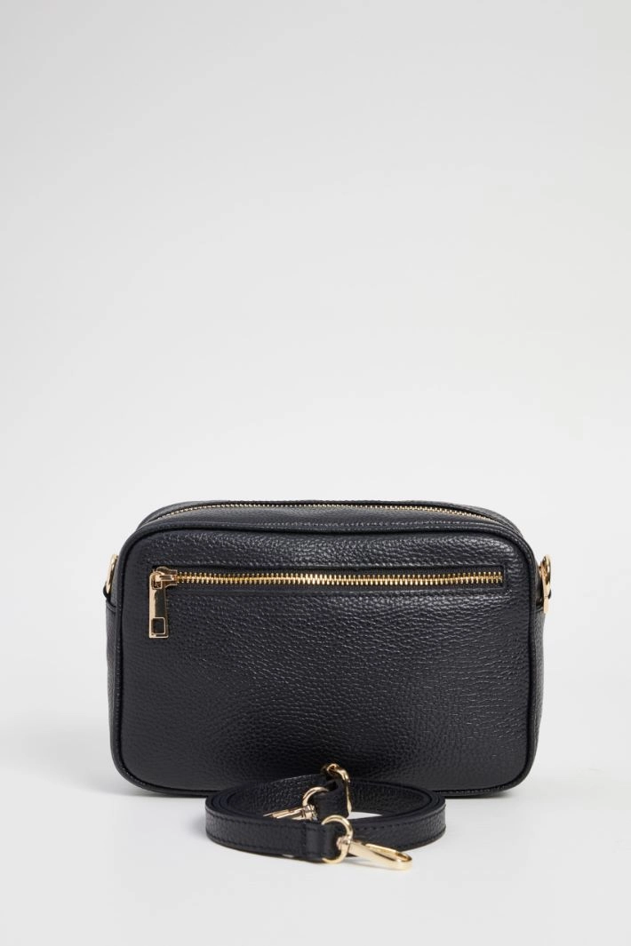 Animal print shoulder bag - BLACK WHITE