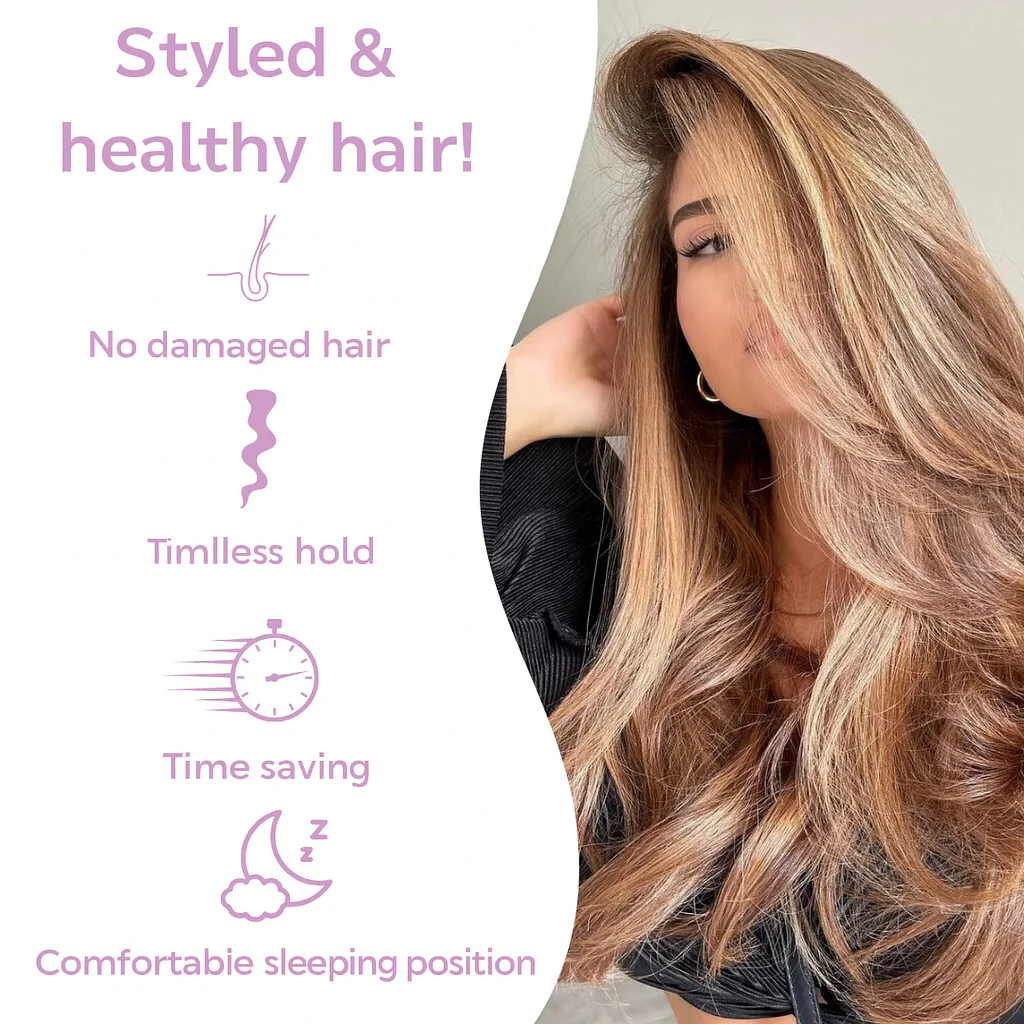 Heatless Curling Buns-Overnight Blowout Without Damage!