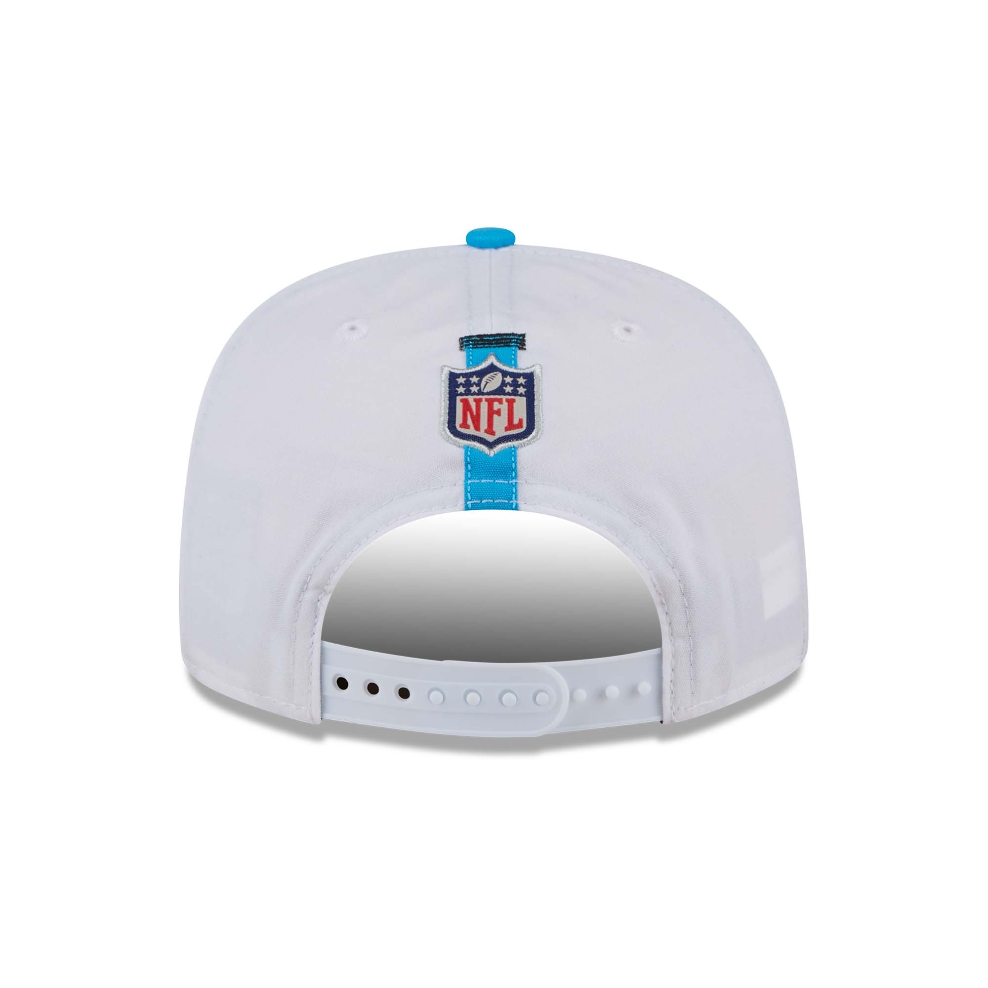 Carolina Panthers 2024 NFL Training Camp New Era Golfer Snapback Cap White