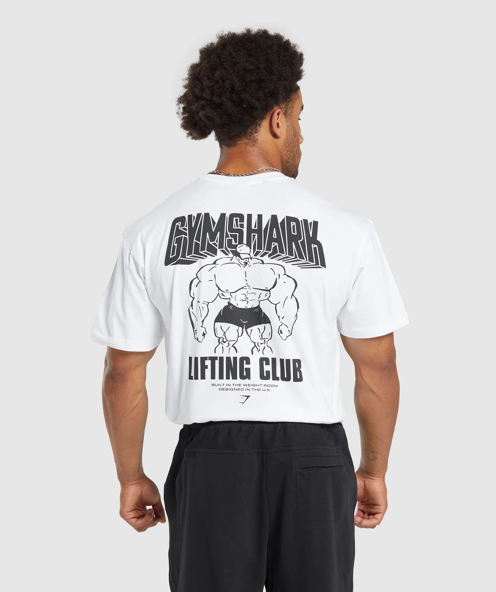 Cartoon Lifting T-Shirt White
