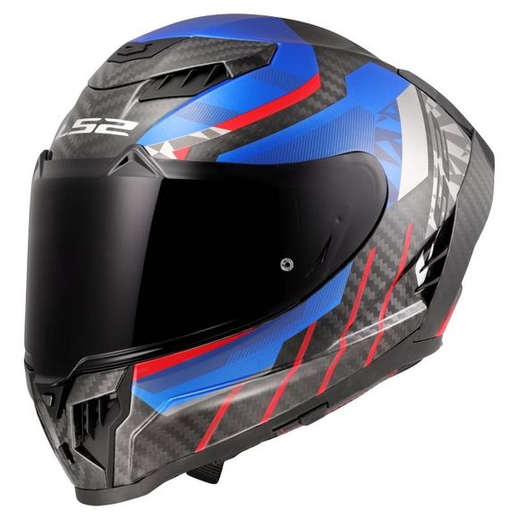 LS2 FF807 DRAGON TRAX Full-Face Helmet - Blue / RedRef: LS1017