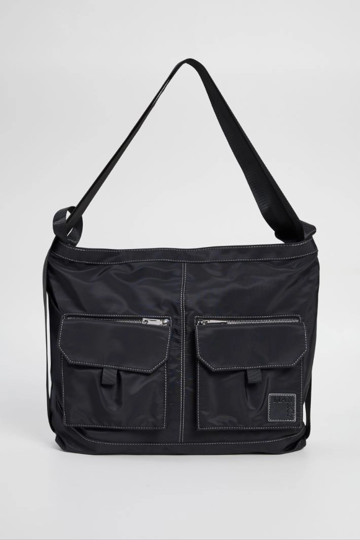 Cargo bag with pockets - BLACK