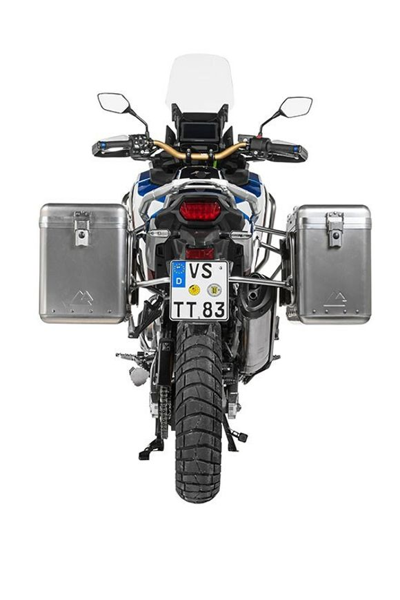 Touratech ZEGA Mundo 38/45 suitcase - Gray support included - AluminumRef: Trt01129A / 01-403-7135-0