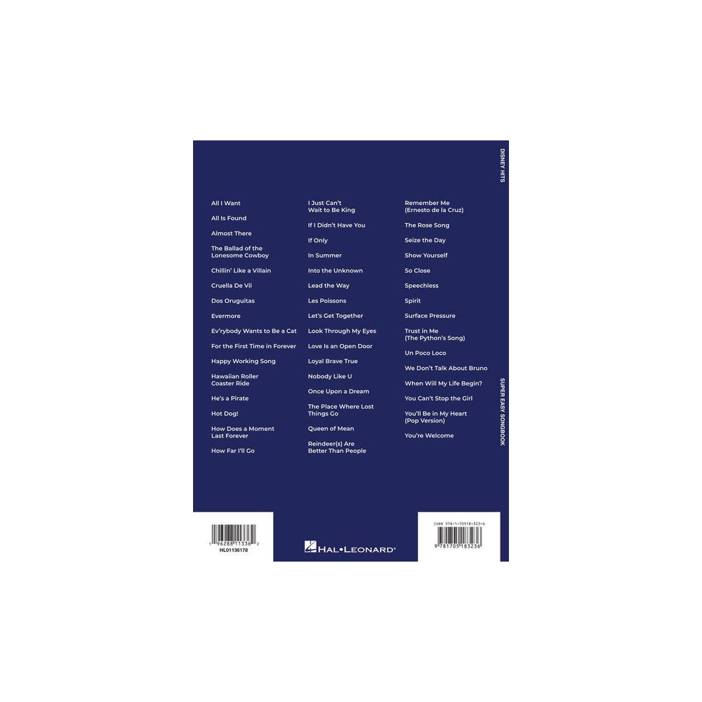 Hal Leonard Disney Hits Super Easy – Thomann Ireland